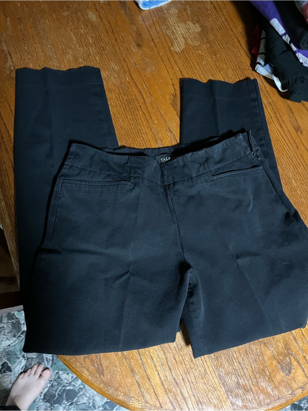 Black Dress Pants - Classic Straight Leg brand: Talbots